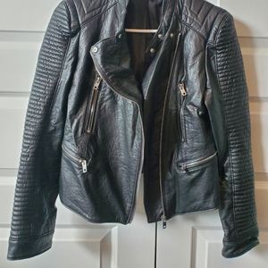 ZARA FAUX LEATHER BIKER JACKET
